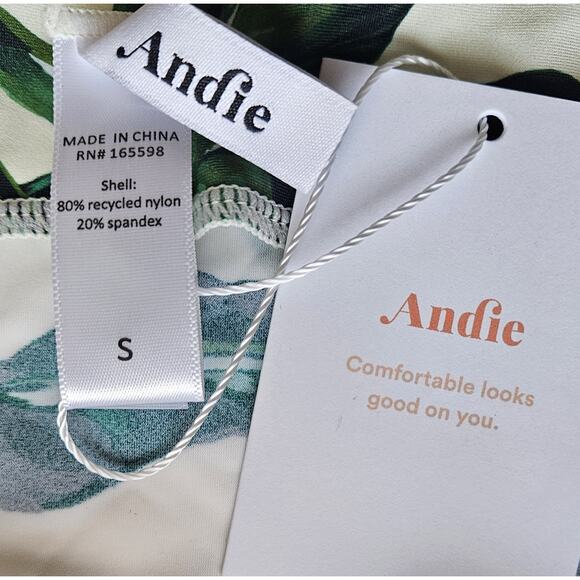 ANDIE Swimwear Women S The Waikiki Dress Cover Up Green Leaf Pattern NEW NWT - Picture 4 of 8